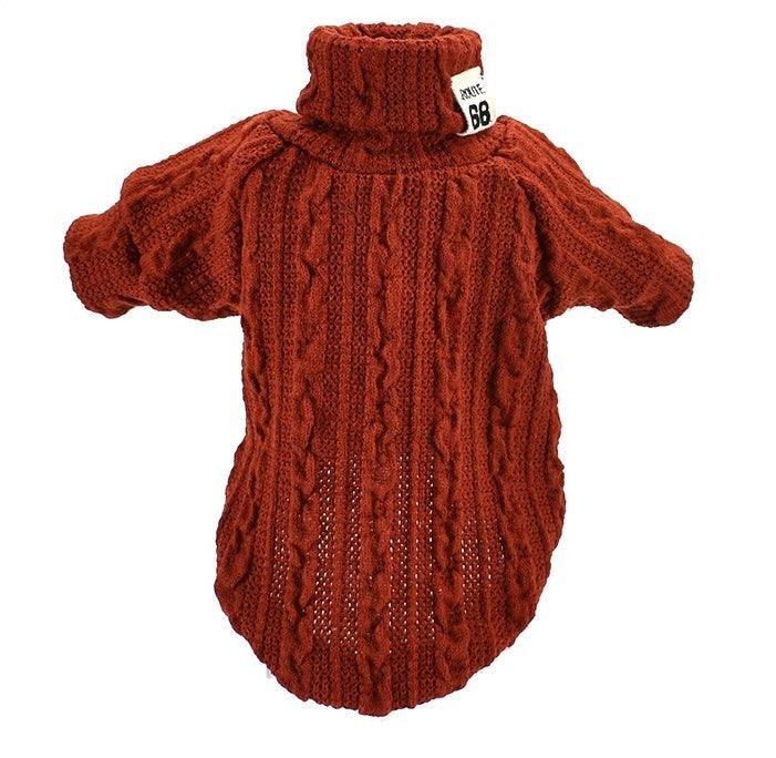 Turtleneck Sweater, Warm, Cotton Clothes For Small, Medium Dogs - Pet's Dream