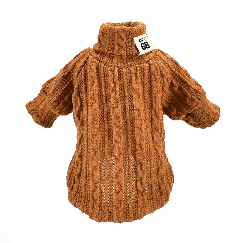 Turtleneck Sweater, Warm, Cotton Clothes For Small, Medium Dogs - Pet's Dream