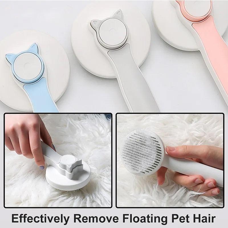 Self-Cleaning Slicker Grooming Brush for Dogs & Cats - Pet's Dream