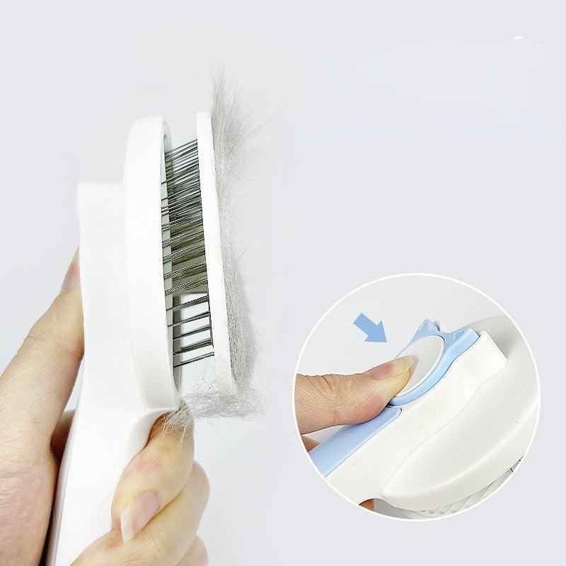 Self-Cleaning Slicker Grooming Brush for Dogs & Cats - Pet's Dream