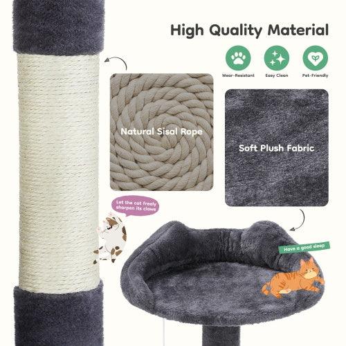 Indoor High-rise Multi-story Tower, 54 Inch Cat Tree - Pet's Dream