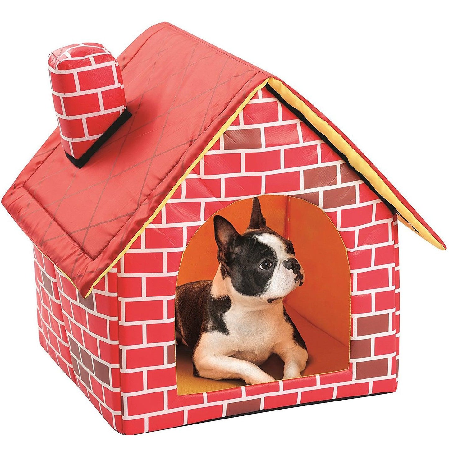 House for Dogs and Cats, classic house shape with chimney - Pet's Dream