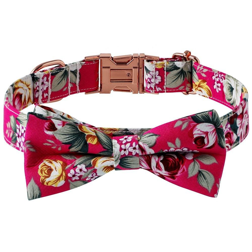 Collar, Cotton with Rose Gold Buckle for Dogs - Pet's Dream