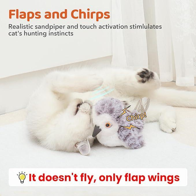 Flapping Bird – Interactive Cat Exercise Toy - Pet's Dream