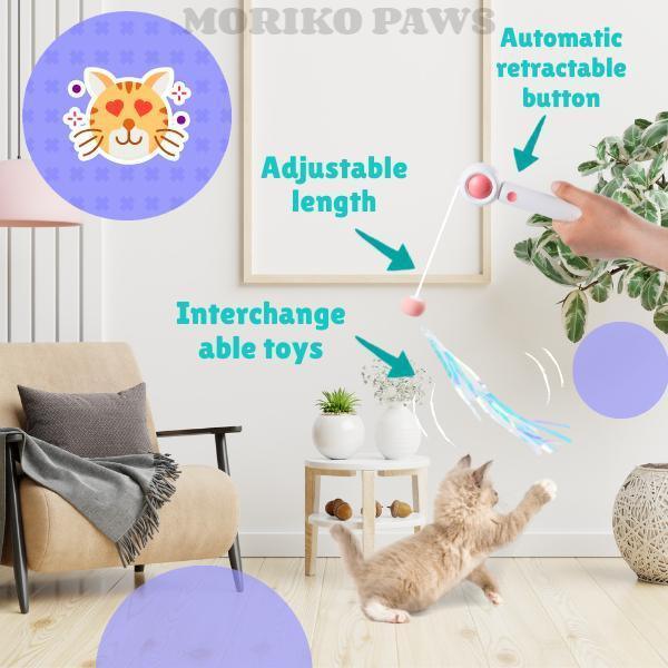 Retractable Laser Stick & Teaser Toy for Cats - Pet's Dream