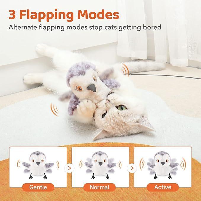 Flapping Bird – Interactive Cat Exercise Toy - Pet's Dream