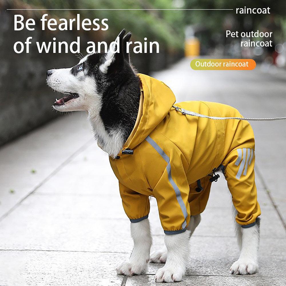 Waterproof Reflective Dog Raincoat with Hood - Pet's Dream