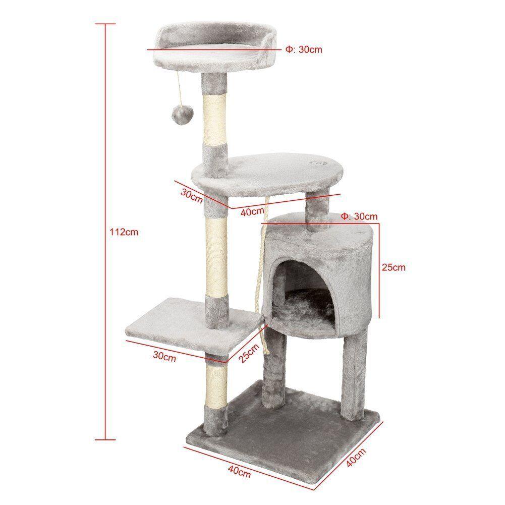 Large 4-story Cat Climbing Frame, Scratching Tree - Pet's Dream