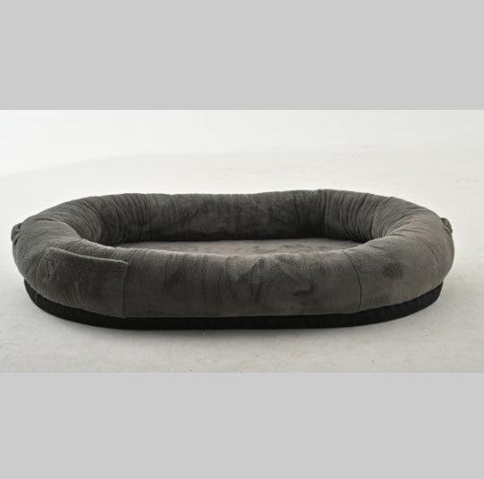 Large Dark Grey Human-Dog Bed - Pet's Dream