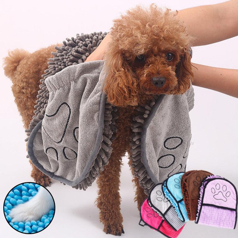 Super Absorbent Microfiber Bath Towel, Bathrobe for Dogs - Pet's Dream