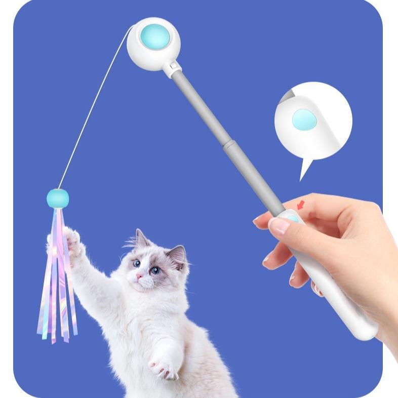 Retractable Laser Stick & Teaser Toy for Cats - Pet's Dream