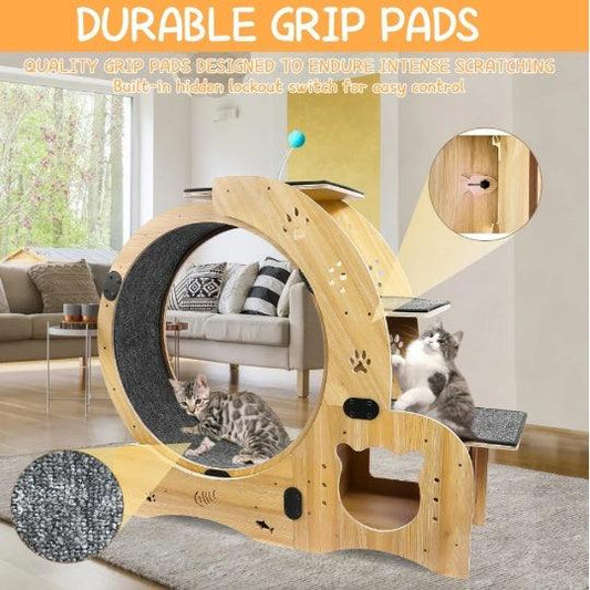 Running Wheel With Silent Wheel for Cats or small Dogs - Pet's Dream