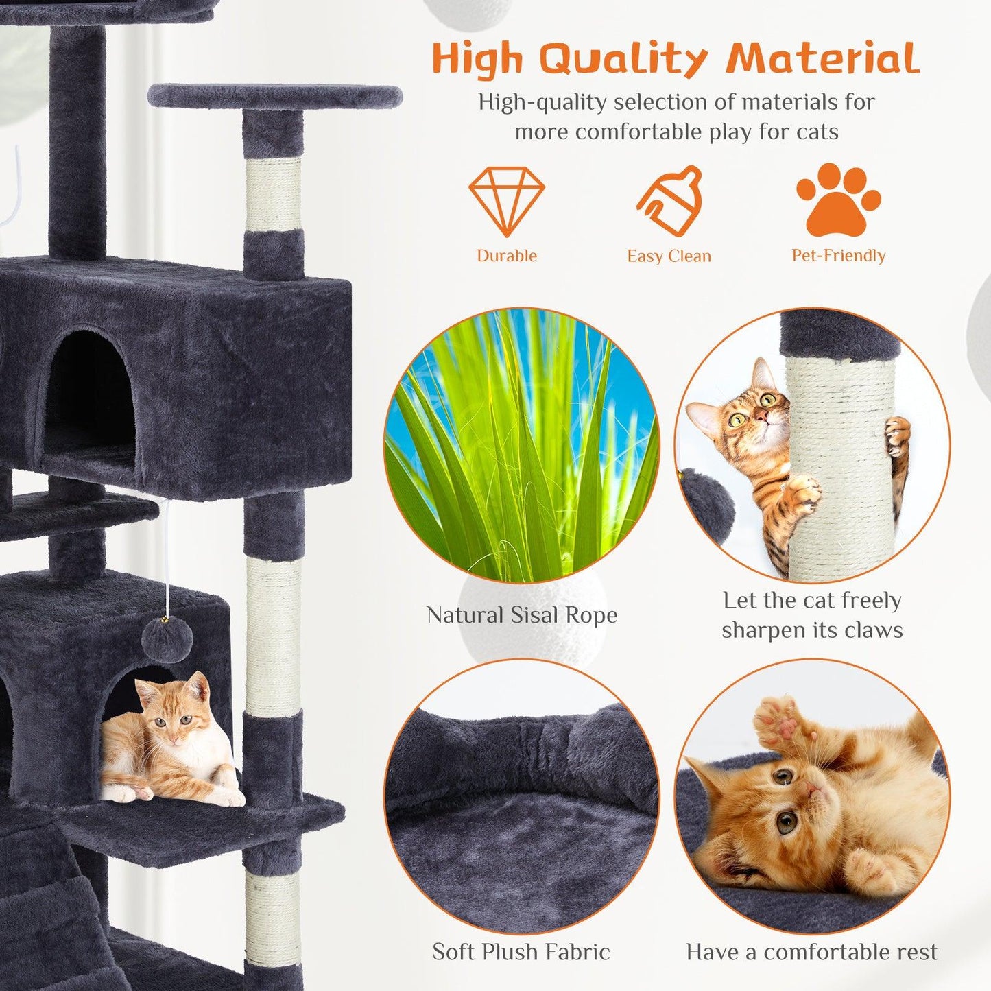 Multifunctional Treehouse - Climbing Frame for Cats - Pet's Dream