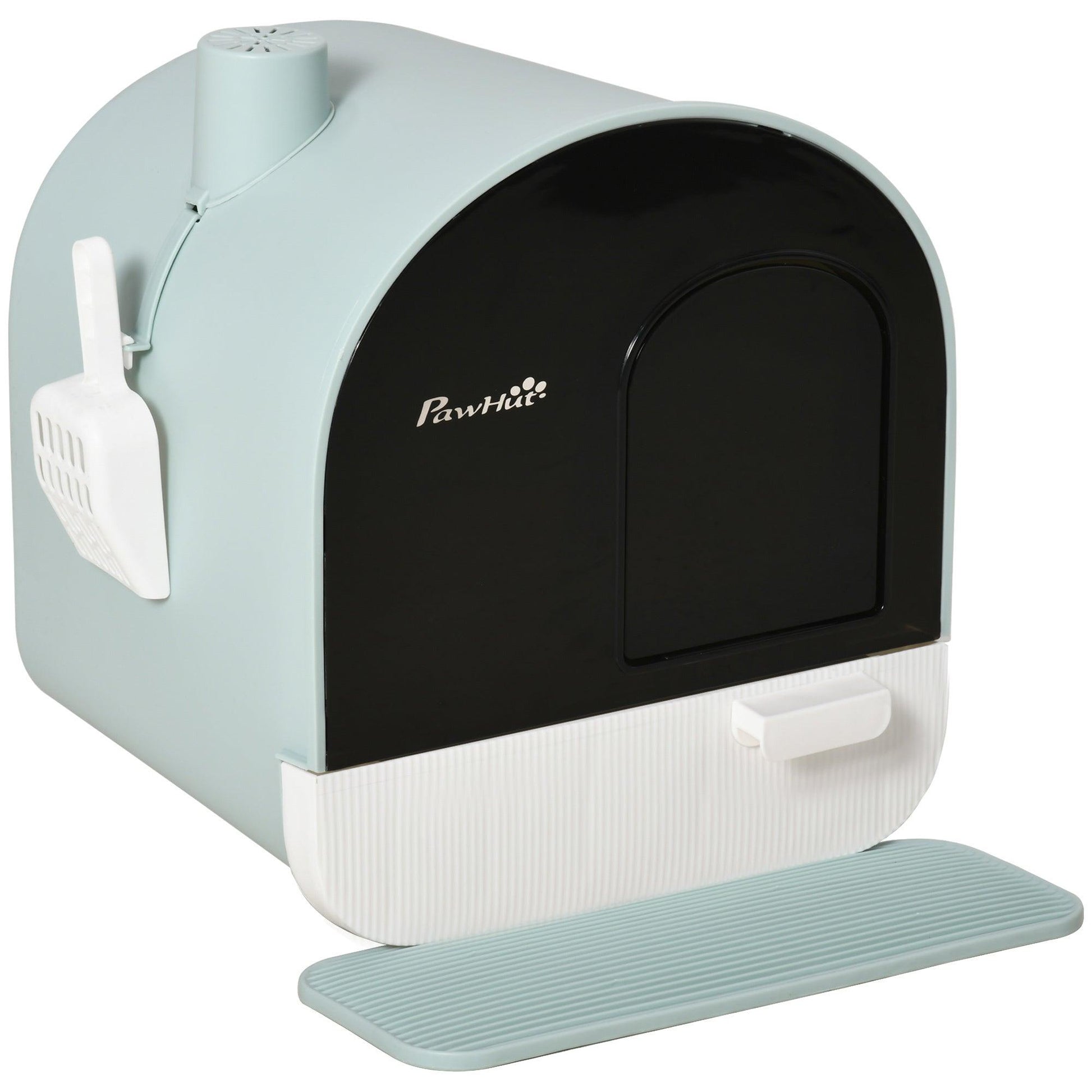 Litter Box With Lid, Tray, Spoon, and Strainer for Cats - Pet's Dream