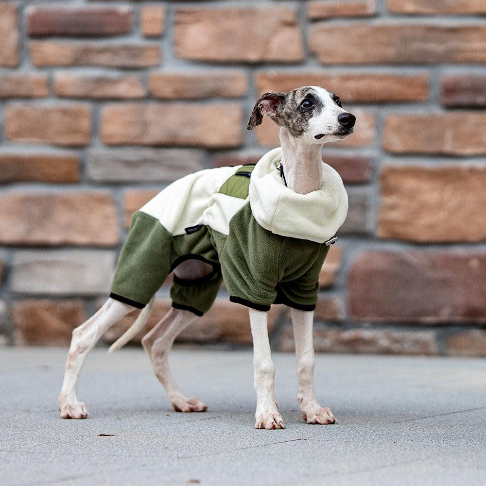 Warm Windproof Four-leg Clothes with Detachable Collar for Dogs - Pet's Dream