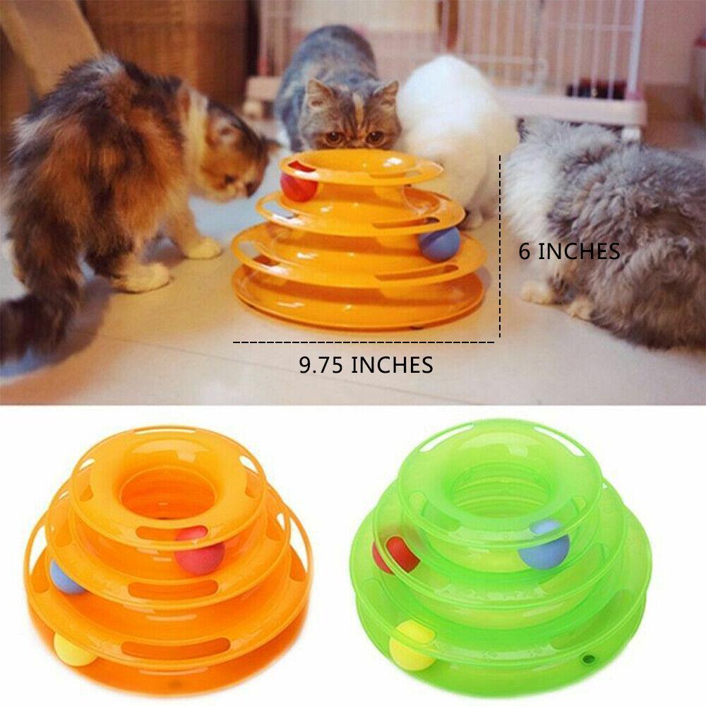 Crazy Ball Disk Interactive Cat Toy - Pet's Dream