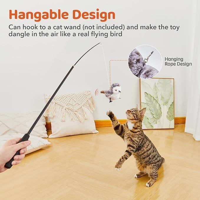 Flapping Bird – Interactive Cat Exercise Toy - Pet's Dream