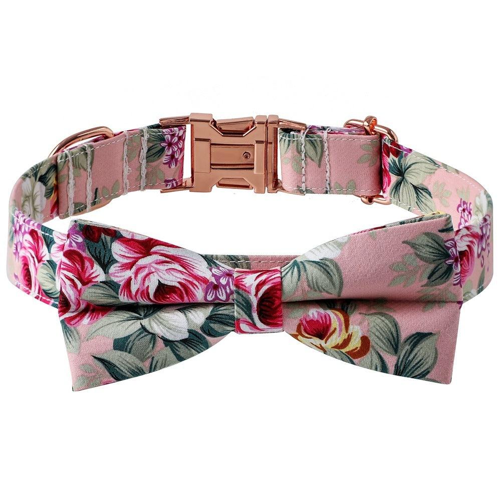 Collar, Cotton with Rose Gold Buckle for Dogs - Pet's Dream