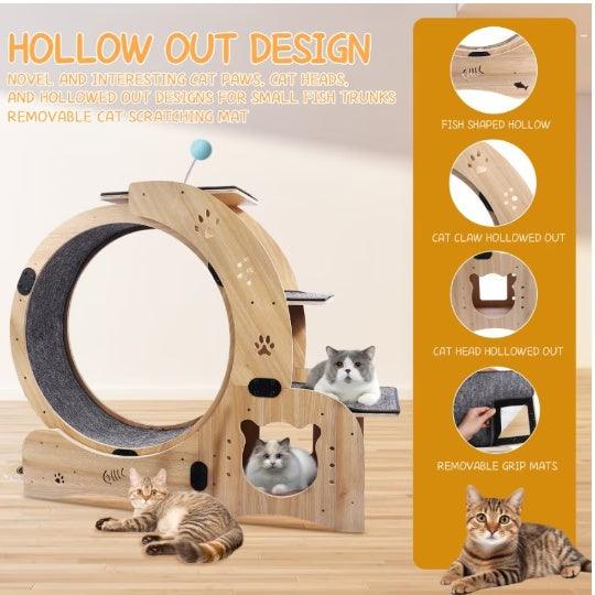 Running Wheel With Silent Wheel for Cats or small Dogs - Pet's Dream