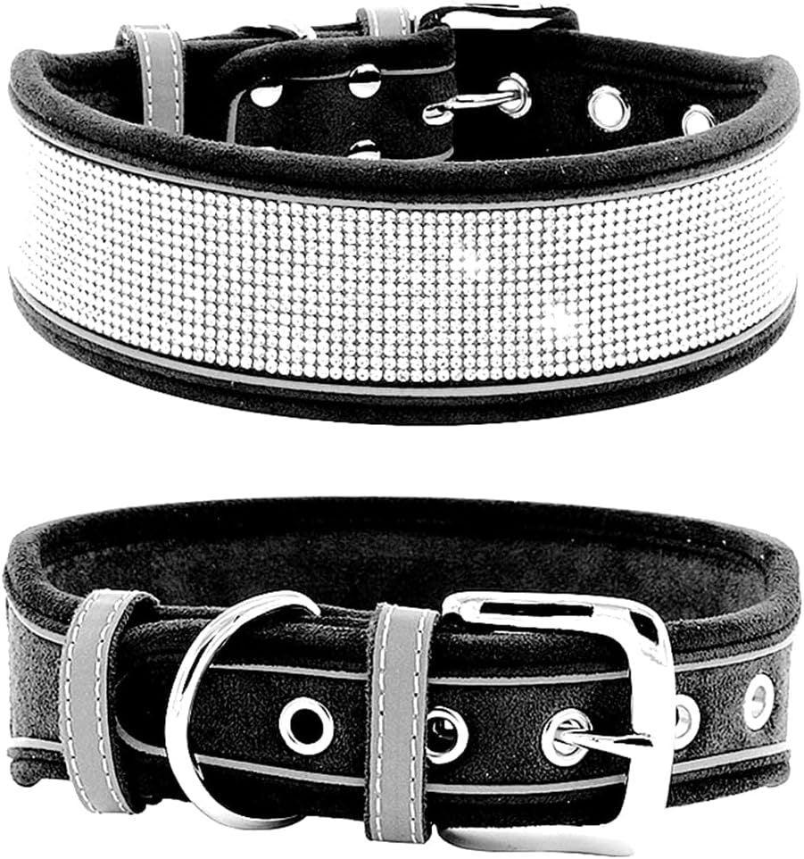 Suede Reflective Collar, Soft And Comfortable, Hand Holding Rope, for Dogs - Pet's Dream