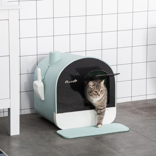 Litter Box With Lid, Tray, Spoon, and Strainer for Cats - Pet's Dream