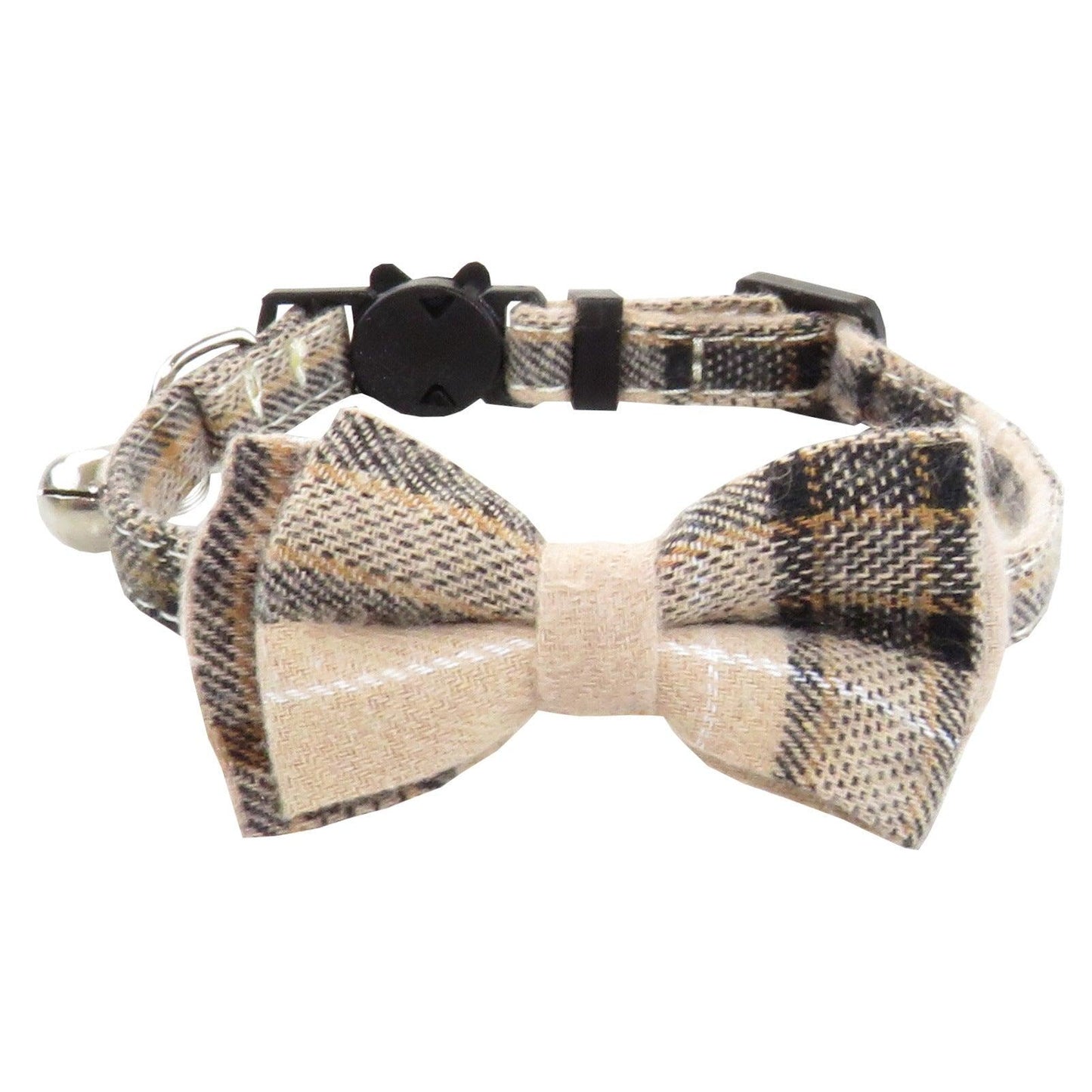 Bow Tie Collar and Bandana With Classic Plaid, Adjustable, With Scarf And Bowtie Necklace - Pet's Dream