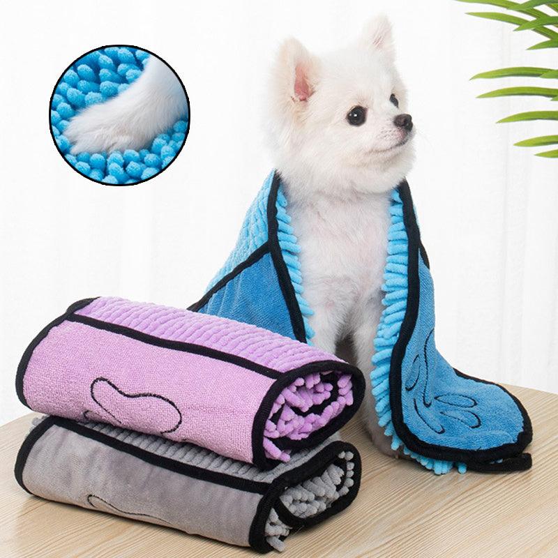 Super Absorbent Microfiber Bath Towel, Bathrobe for Dogs - Pet's Dream