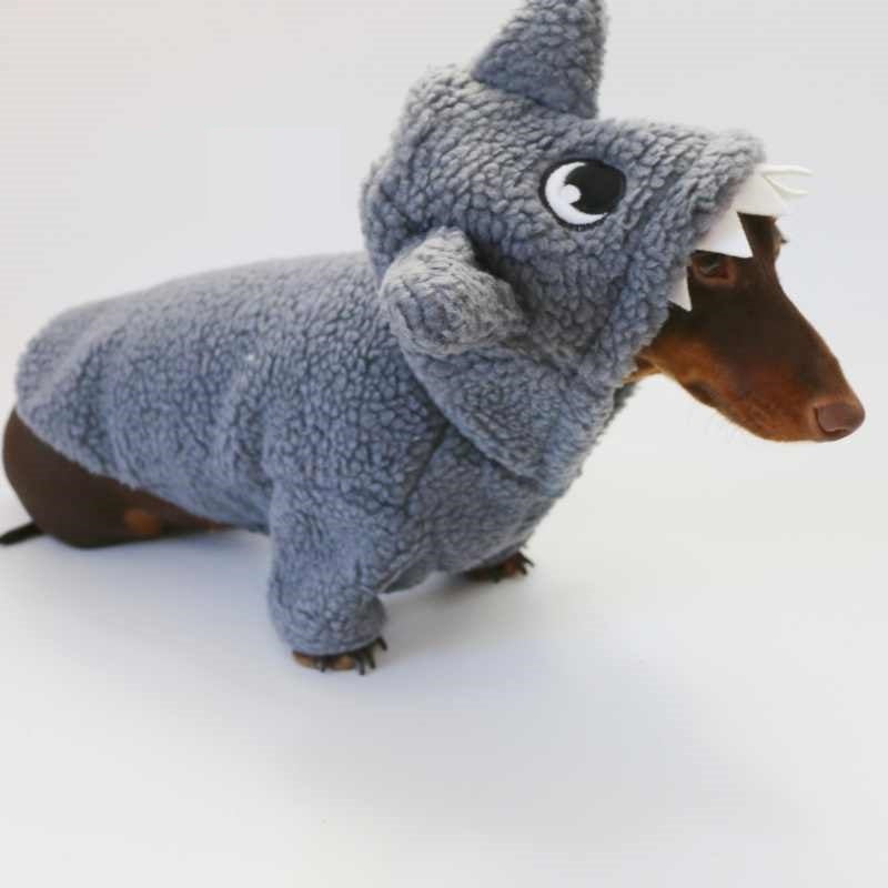 Fleece-lined Warm And Cute Shark Clothes for Dogs and Cats