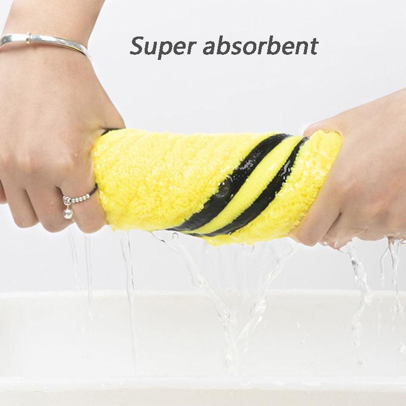 Quick-drying, Soft, Microfiber, Super Absorbent Towel For Dogs, Cats, Yellow - Pet's Dream