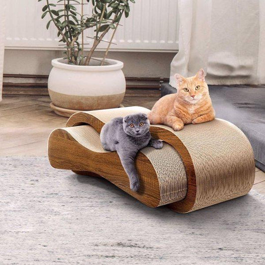 2 In 1 Cat Scratching Board, Lounger Bed - Pet's Dream